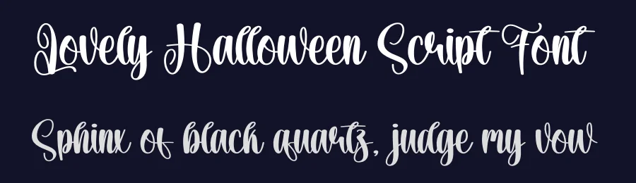 Lovely Halloween Script Font by creativeletter — Script Handwritten Font — thumbnail 2