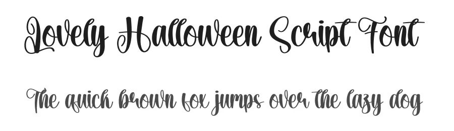 Lovely Halloween Script Font by creativeletter — Script Handwritten Font