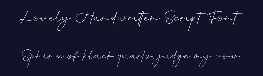 Lovely Handwritten Script Font by creativeletter — Script Handwritten Font — thumbnail 2