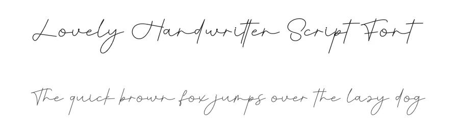 Lovely Handwritten Script Font by creativeletter — Script Handwritten Font