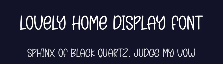 Lovely Home Display Font by creativeletter — Display Font — thumbnail 2