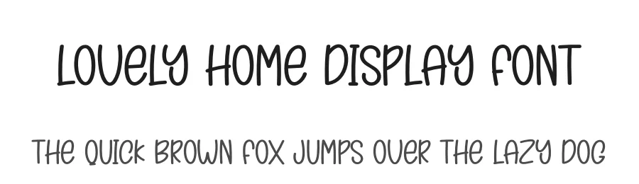 Lovely Home Display Font by creativeletter — Display Font