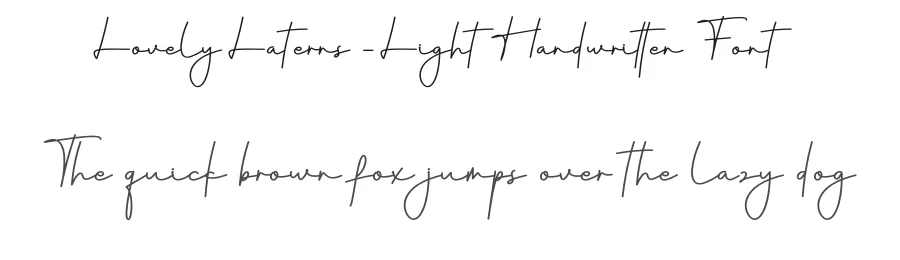 Lovely Laterns – Light Handwritten Font by creativeletter — Script Handwritten Font