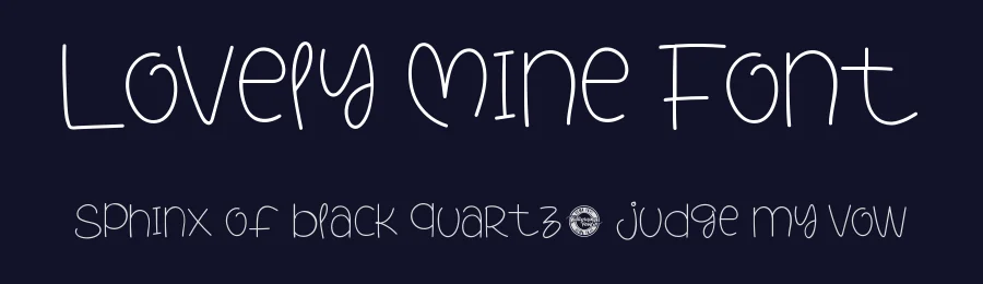 Lovely Mine Font by CalligraphyFonts.net — Script Handwritten Font — thumbnail 2