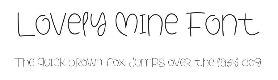 Lovely Mine Font by CalligraphyFonts.net — Script Handwritten Font