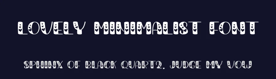 Lovely Minimalist Font by FreshType INK — Display Font — thumbnail 2