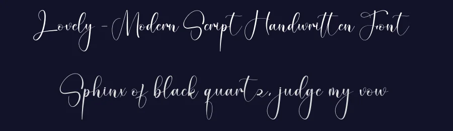 Lovely – Modern Script Handwritten Font by creativeletter — Script Handwritten Font — thumbnail 2