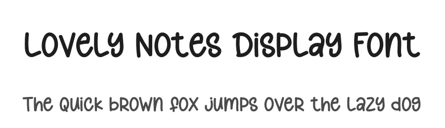 Lovely Notes Display Font by creativeletter — Display Font