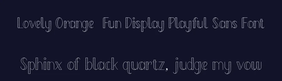Lovely Orange – Fun Display Playful Sans Font by Almarkha Type — Display Font — thumbnail 2
