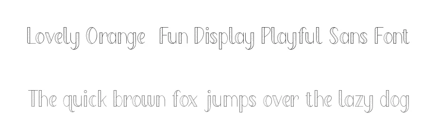 Lovely Orange – Fun Display Playful Sans Font by Almarkha Type — Display Font