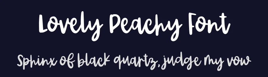 Lovely Peachy Font by metafontsy — Script Handwritten Font — thumbnail 2