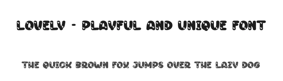 Lovely – Playful And Unique Font by andikastudio — Display Font