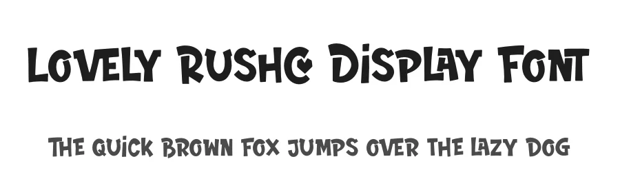 Lovely Rushco Display Font by Denustudios — Display Font