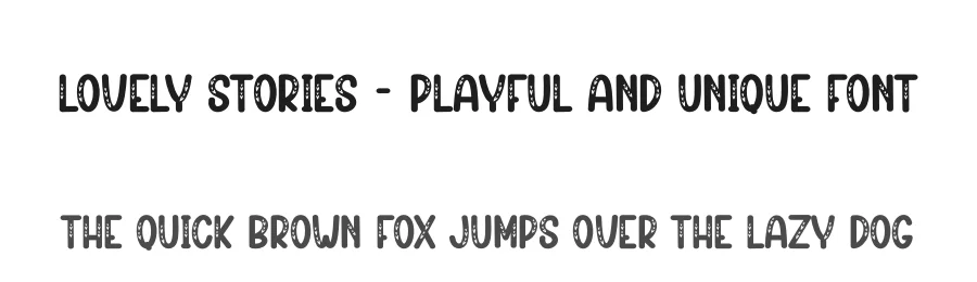 Lovely Stories – Playful And Unique Font by creativeletter — Display Font