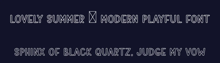 Lovely Summer – Modern Playful Font by freshtypeink — Display Font — thumbnail 2