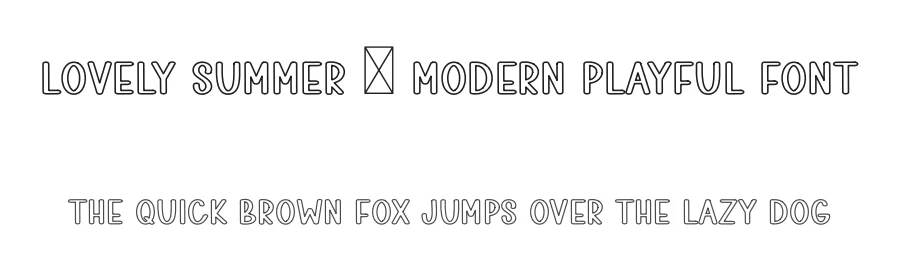 Lovely Summer – Modern Playful Font by freshtypeink — Display Font