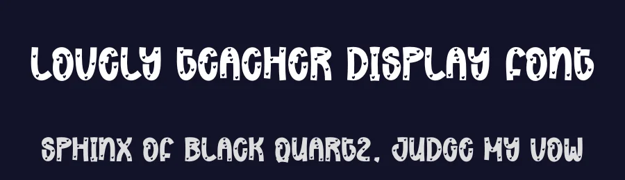 Lovely Teacher Display Font by andikastudio — Display Font — thumbnail 2