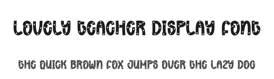Lovely Teacher Display Font by andikastudio — Display Font