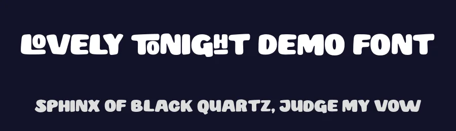Lovely Tonight Demo Font by Lettersweet — Display Font — thumbnail 2