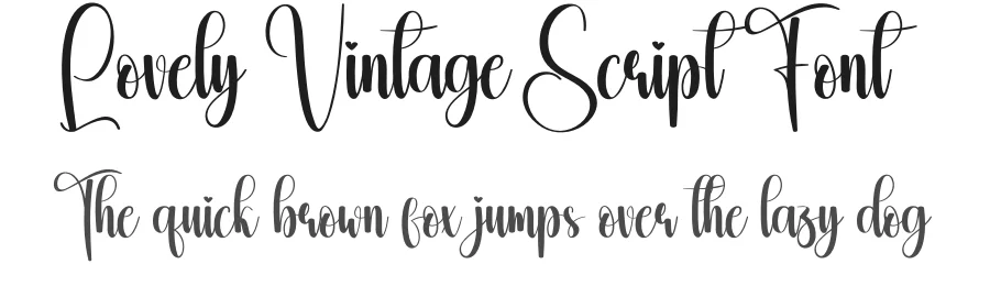 Lovely Vintage Script Font by andikastudio — Script Handwritten Font