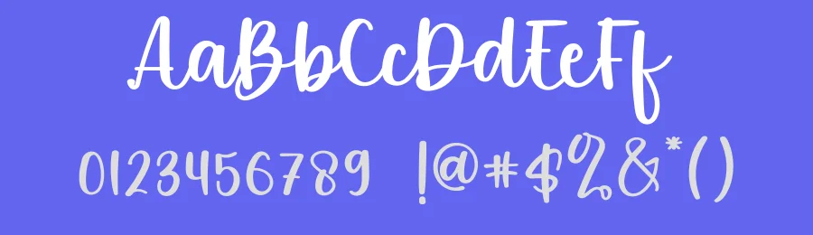 Lovely White Font by freshtypeink — Script Handwritten Font — thumbnail 3