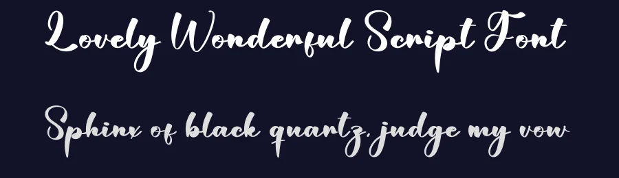 Lovely Wonderful Script Font by creativeletter — Script Handwritten Font — thumbnail 2