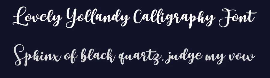Lovely Yollandy Calligraphy Font by BeauTypes — Script Handwritten Font — thumbnail 2