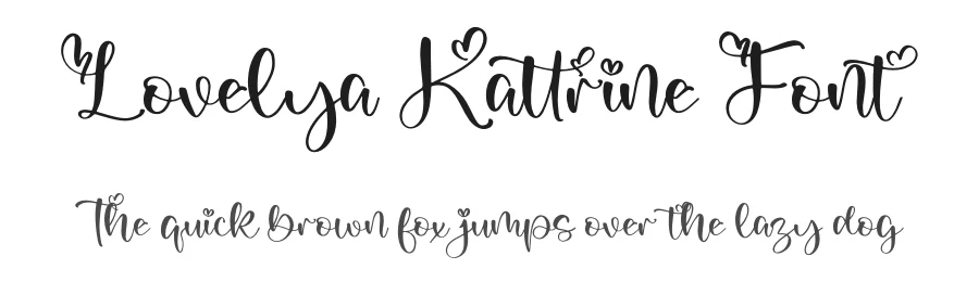 Lovelya Kattrine Font by letterfabric — Script Handwritten Font