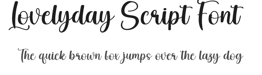 Lovelyday Script Font by creativeletter — Script Handwritten Font