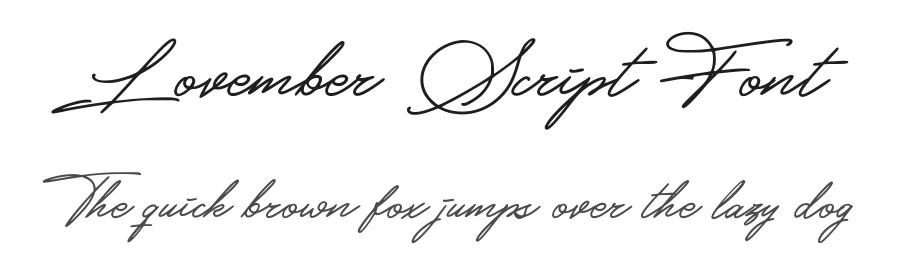Lovember Script Font by Abodaniel — Script Handwritten Font