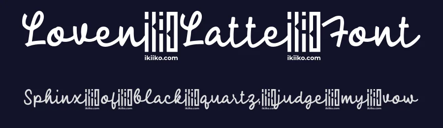 Loven Latte Font by ikiiko type — Script Handwritten Font — thumbnail 2