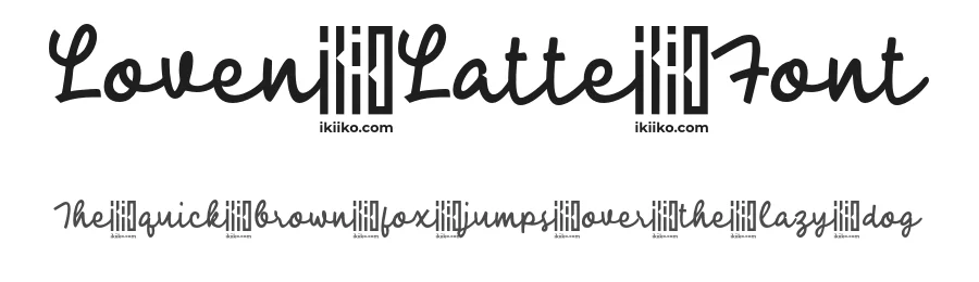 Loven Latte Font by ikiiko type — Script Handwritten Font