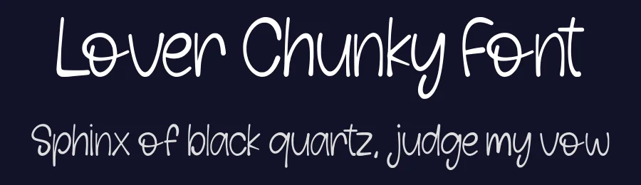 Lover Chunky Font by Siapgraph — Script Handwritten Font — thumbnail 2