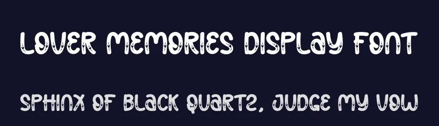 Lover Memories Display Font by creativeletter — Display Font — thumbnail 2