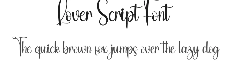 Lover Script Font by andikastudio — Script Handwritten Font