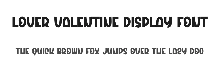 Lover Valentine Display Font by andikastudio — Display Font
