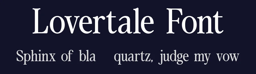 Lovertale Font by Second Son Radiance — Serif Font — thumbnail 2