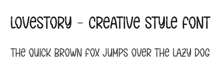Lovestory – Creative Style Font by andikastudio — Display Font