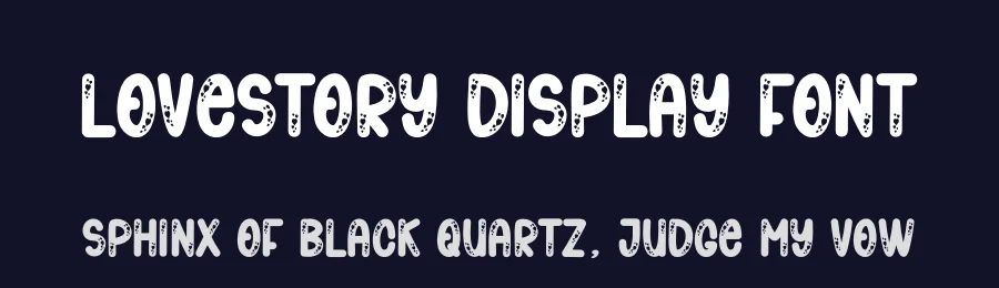 LoveStory Display Font by freshtypeink — Display Font — thumbnail 2