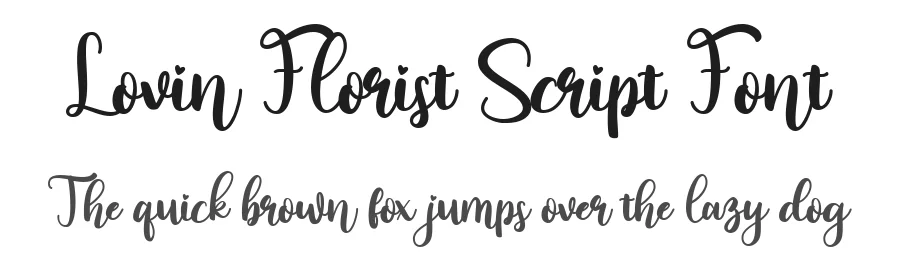 Lovin Florist Script Font by bearydsgn — Script Handwritten Font