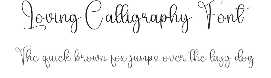 Loving Calligraphy Font by creativeletter — Script Handwritten Font