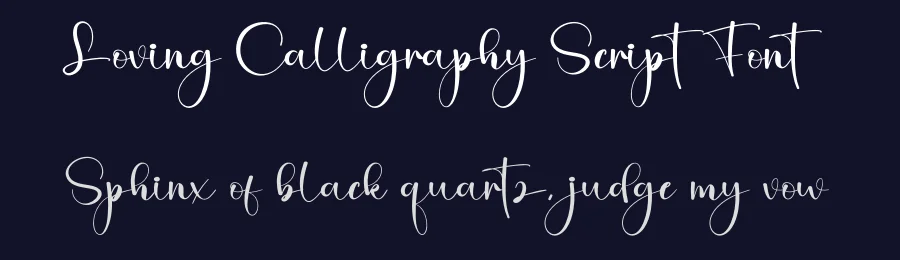 Loving Calligraphy Script Font by creativeletter — Script Handwritten Font — thumbnail 2
