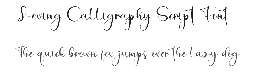 Loving Calligraphy Script Font by creativeletter — Script Handwritten Font