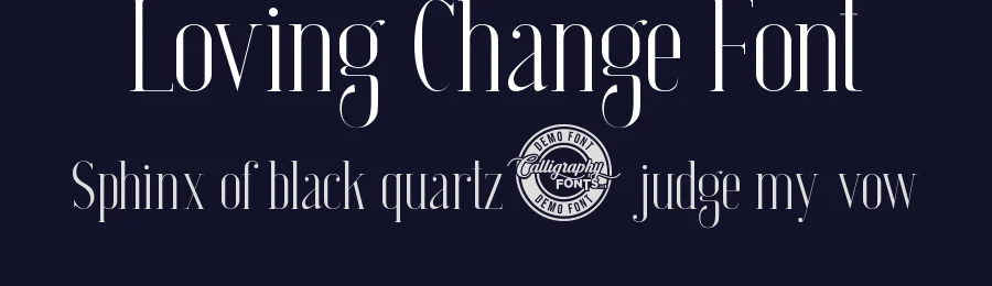 Loving Change Font by CalligraphyFonts.net — Serif Font — thumbnail 2