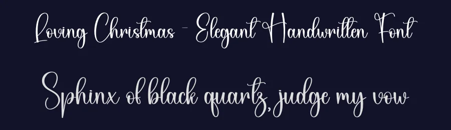 Loving Christmas – Elegant Handwritten Font by creativeletter — Script Handwritten Font — thumbnail 2
