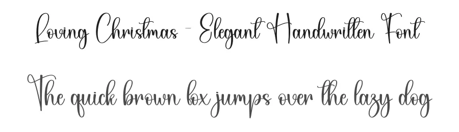 Loving Christmas – Elegant Handwritten Font by creativeletter — Script Handwritten Font
