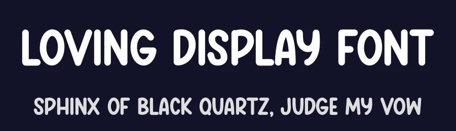 Loving Display Font by Minimalist Eyes — Display Font — thumbnail 2