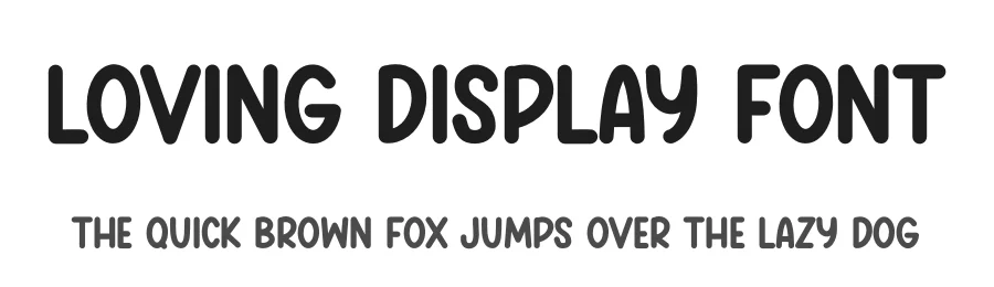 Loving Display Font by Minimalist Eyes — Display Font