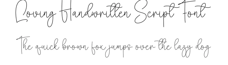 Loving Handwritten Script Font by creativeletter — Script Handwritten Font
