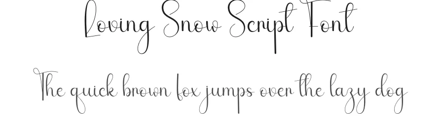 Loving Snow Script Font by andikastudio — Script Handwritten Font